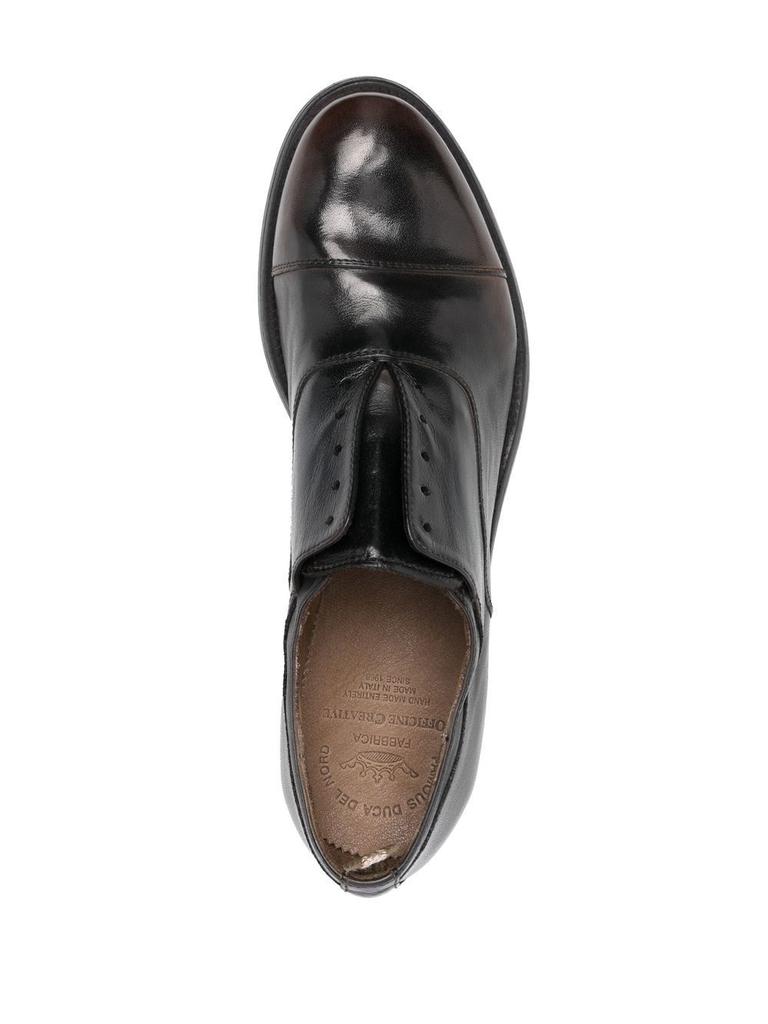 Officine Creative Men's  Brown Leather Lace Up Shoes商品第4张图片规格展示