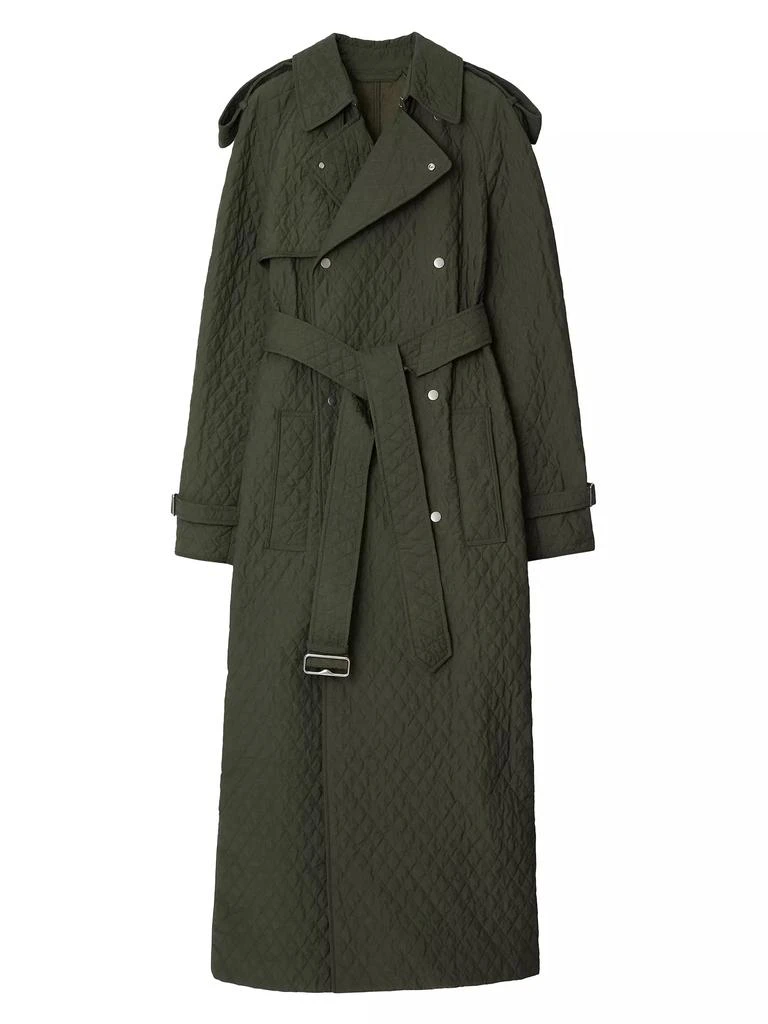 商品Burberry|Quilted Double-Breasted Trench Coat,价格¥17607,第1张图片