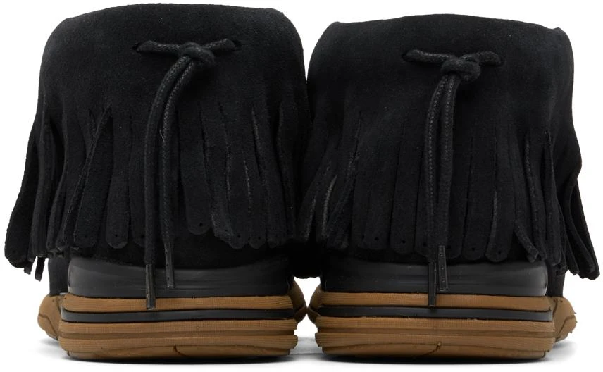 商品VisVim|Black Suede Fringed Sneakers,价格¥3517,第2张图片详细描述