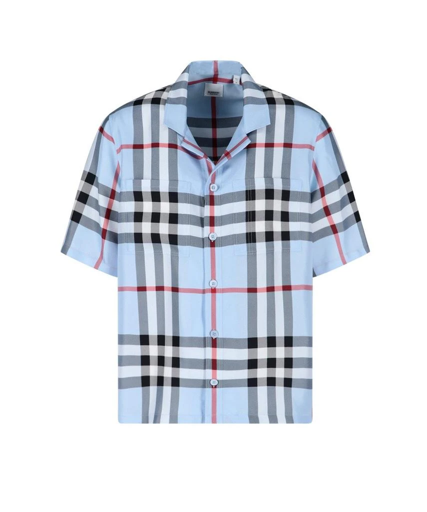 商品Burberry|Burberry Checked Short-Sleeved Shirt,价格¥5783,第1张图片