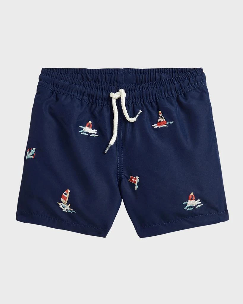 商品Ralph Lauren|Boy's Traveler Swim Trunks, Size 5-7,价格¥265,第1张图片