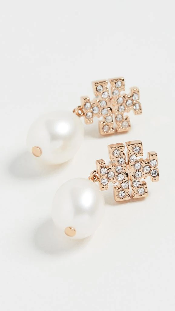 商品Tory Burch|Tory Burch 汤丽柏琦 Kira 密镶珍珠耳坠,价格¥962,第3张图片详细描述