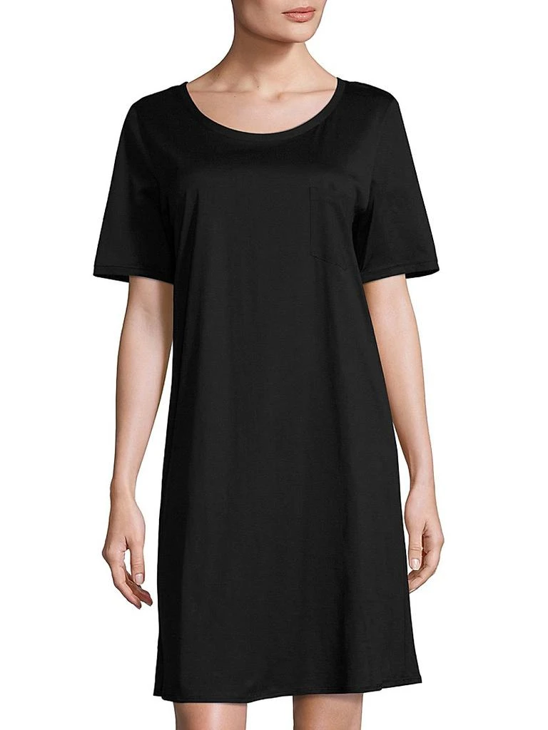 商品Hanro|Cotton Deluxe Short-Sleeve Gown,价格¥1451,第3张图片详细描述