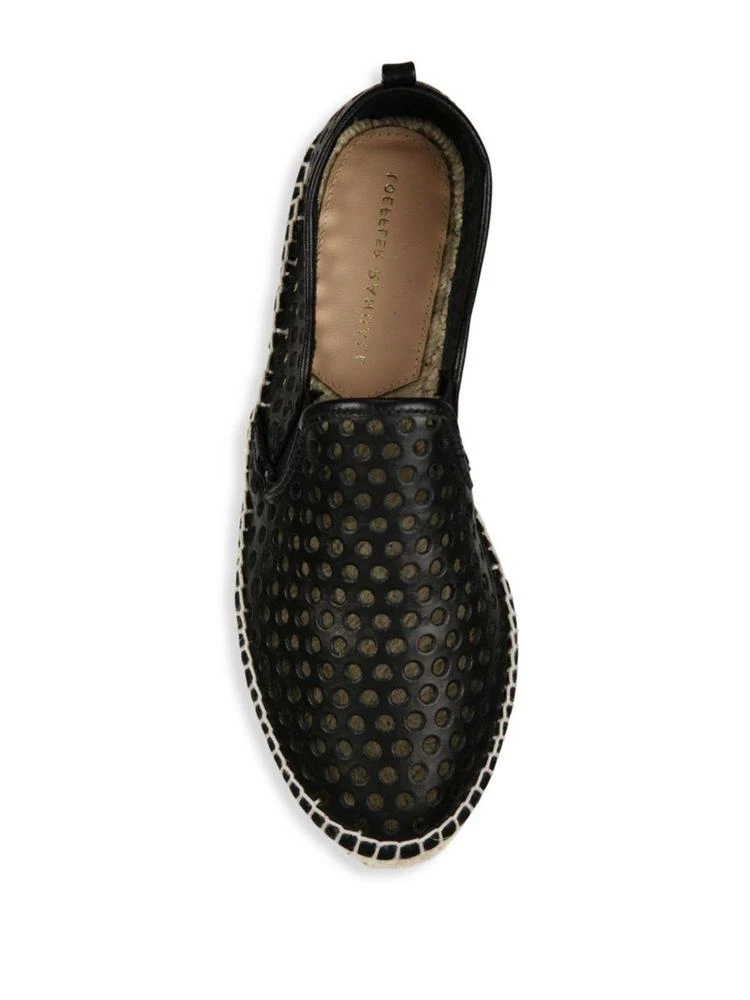 商品Loeffler Randall|Rowan Perforated Vachetta Leather Platform Espadrille Sneakers,价格¥676,第4张图片详细描述