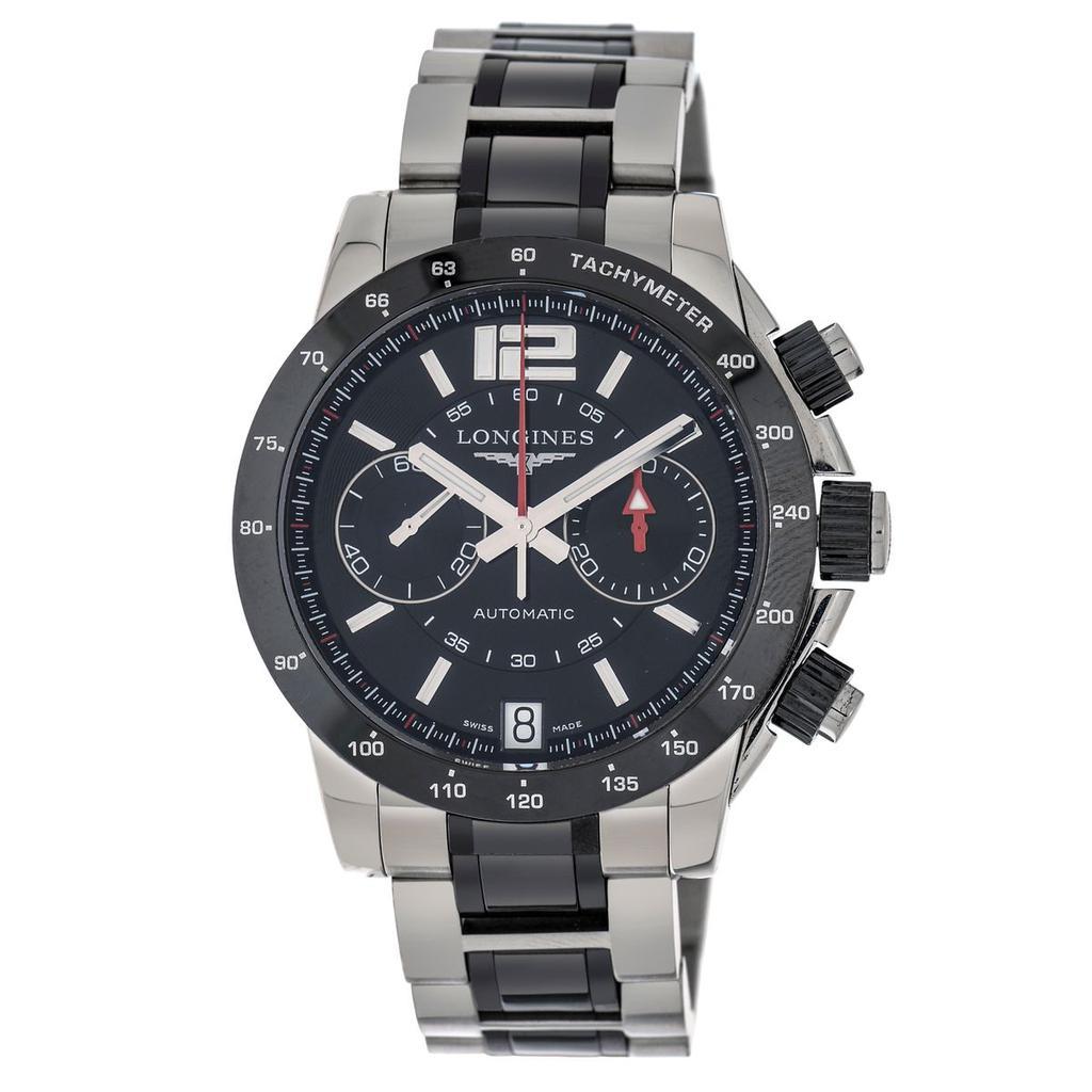 商品Longines|Longines Admiral Chronograph Stainless Steel Automatic Men's Watch L36674567,价格¥19221,第1张图片