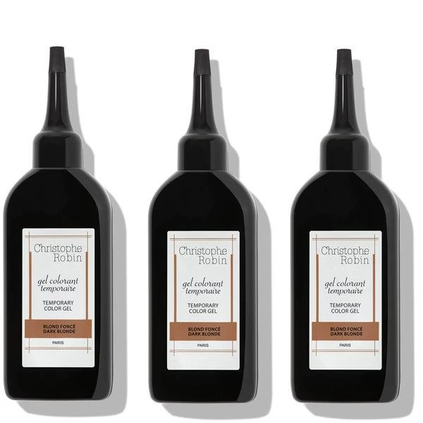 商品Christophe Robin|Christophe Robin Temporary Colour Gel Trio Bundle - Dark Blonde,价格¥430,第1张图片