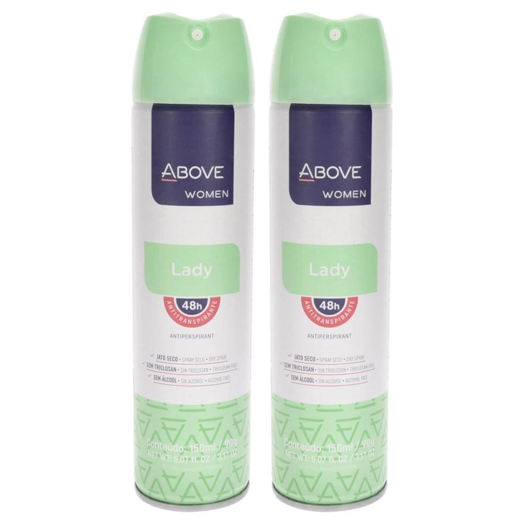 商品Above|3.17 oz 48 Hours Antiperspirant Deodorant for Women - Lady - Pack of 2,价格¥154,第1张图片