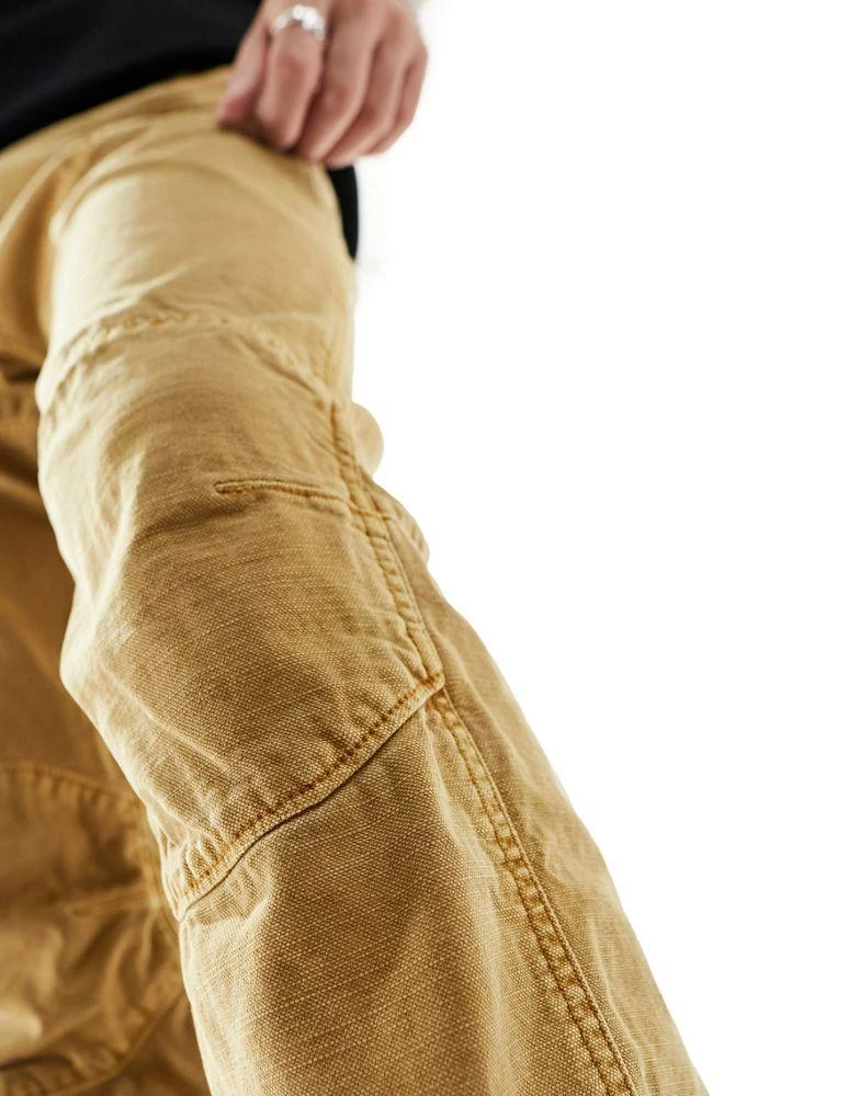 商品G-Star|G-Star 5620 3d regular jeans in light brown denim,价格¥874,第5张图片详细描述