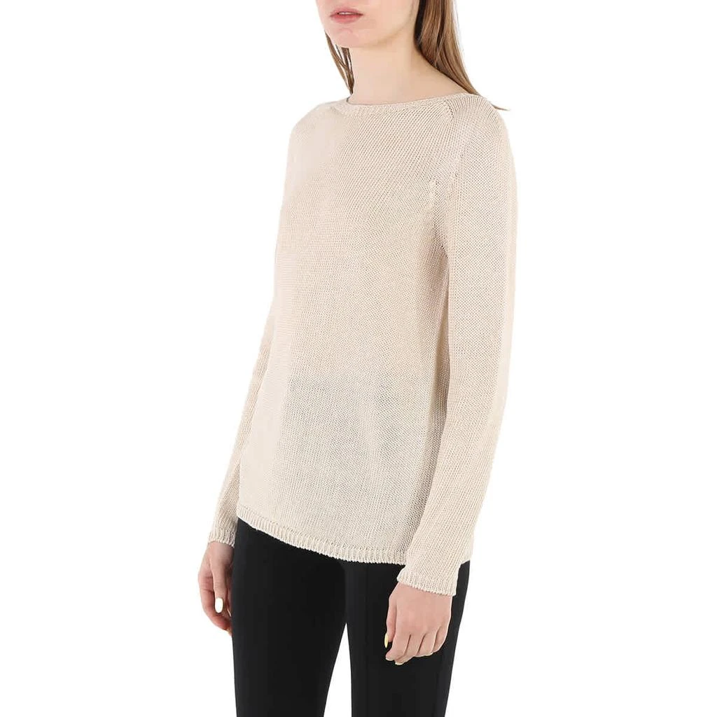 商品Max Mara|Max Mara Ladies Ivory Giolino Linen Boatneck Sweater, Size Large,价格¥968,第2张图片详细描述