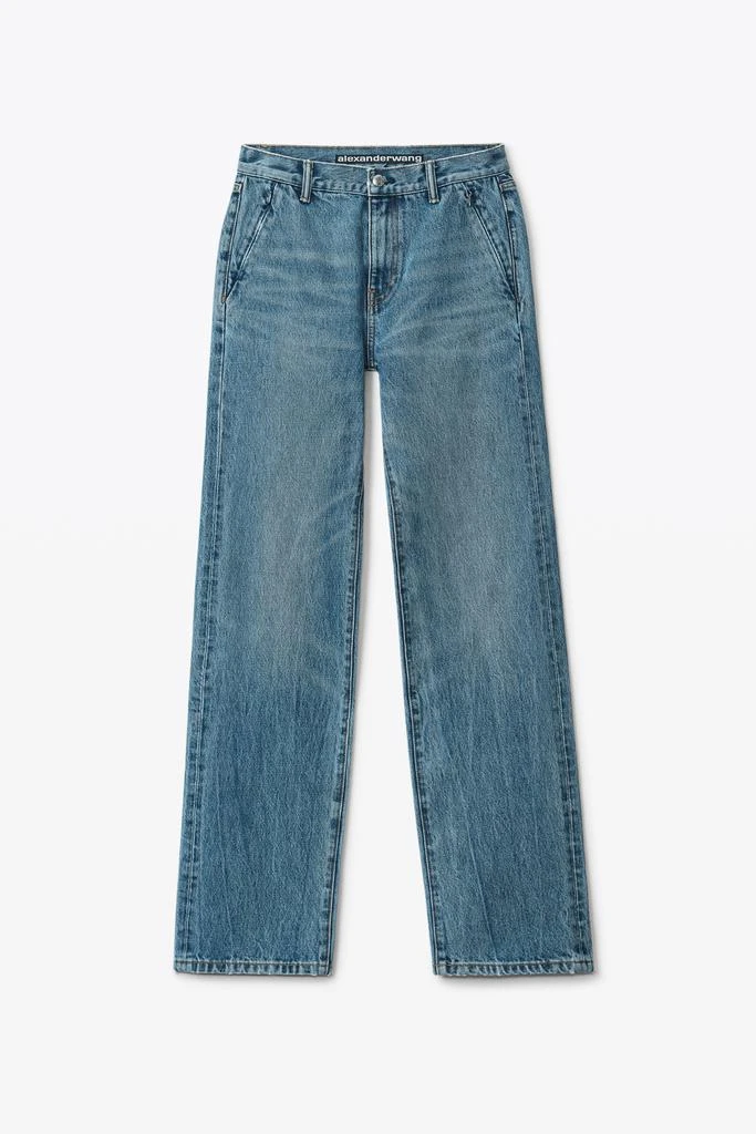 商品Alexander Wang|EZ MID-RISE STRAIGHT-LEG JEAN IN DENIM,价格¥2967,第3张图片详细描述