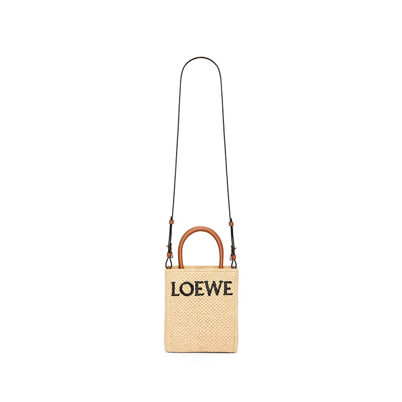 商品Loewe|【预售3-7天】罗意威 23新款 女士自然色拉菲草编织单肩包A563S30X05-2165,价格¥7789,第5张图片详细描述