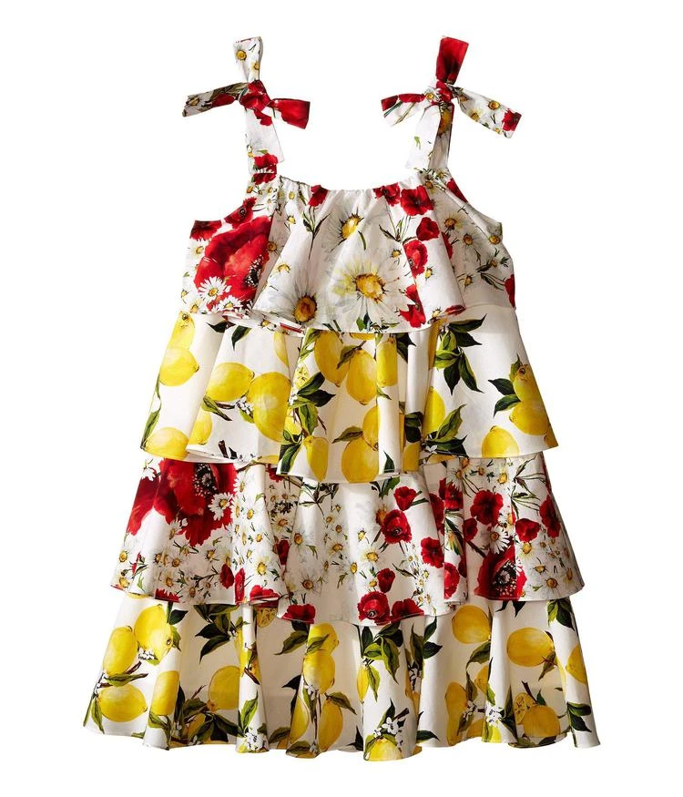 商品Dolce & Gabbana|Margherita Ruffle Dress (Big Kids),价格¥2658,第1张图片