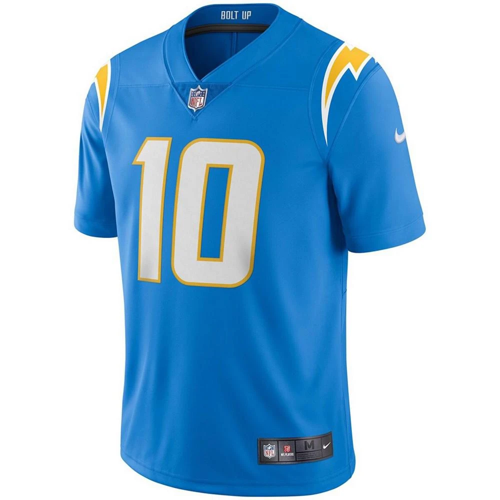 商品NIKE|Men's Justin Herbert Los Angeles Chargers Vapor Limited Jersey,价格¥1230,第2张图片详细描述