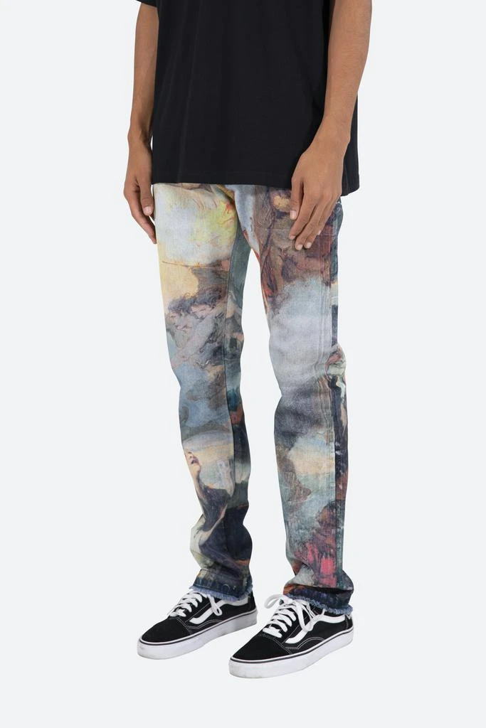 商品MNML|D205 Overlay Straight Denim - Blue,价格¥513,第2张图片详细描述