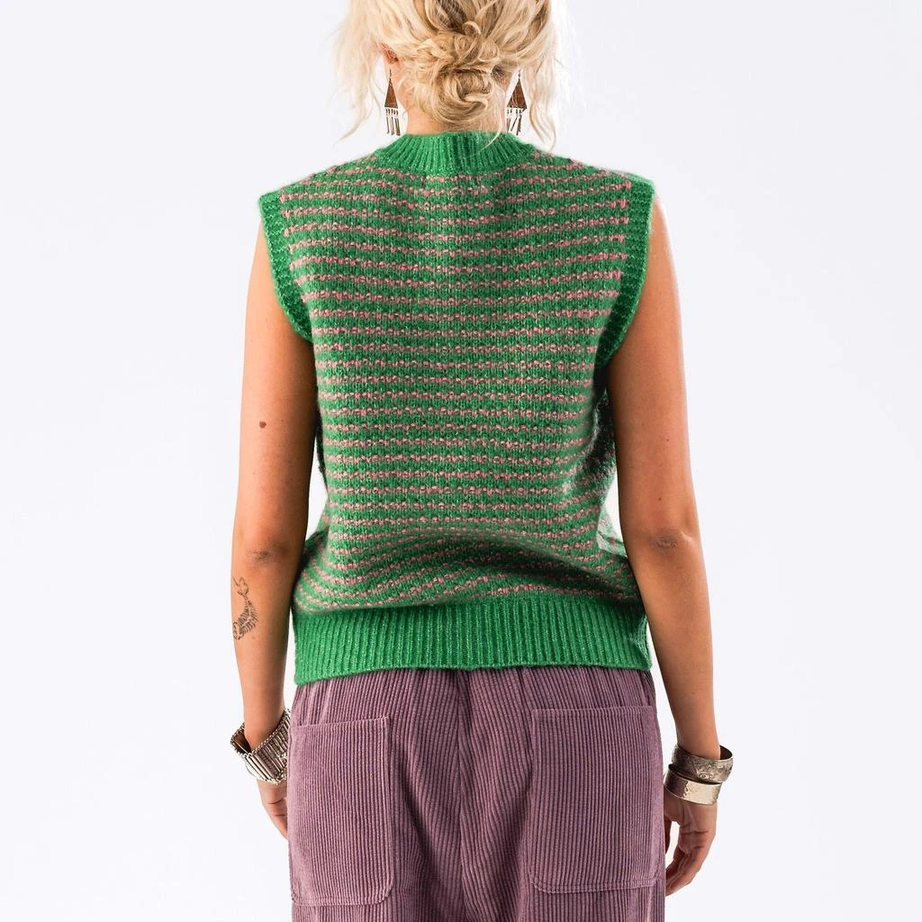 商品Lollys Laundry|Nynne Intarsia-Knit Vest,价格¥575,第2张图片详细描述