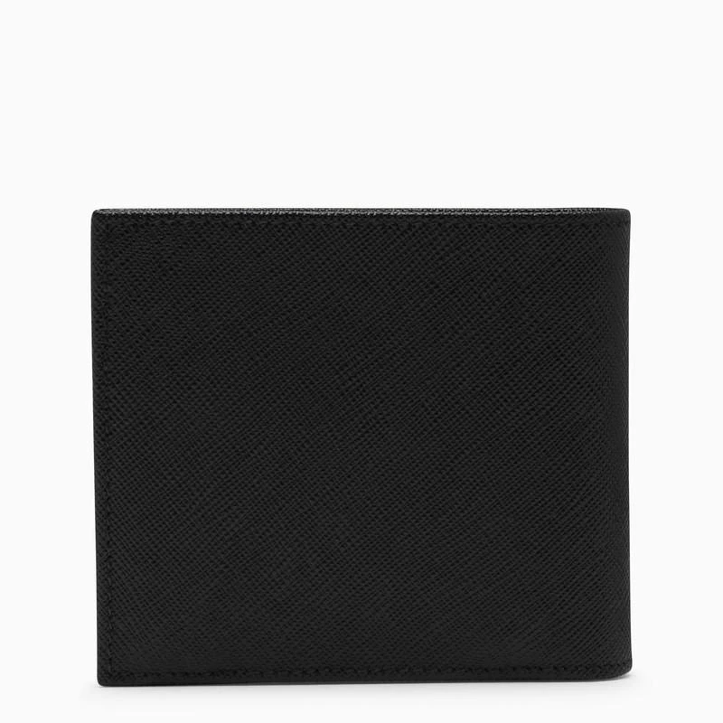 商品Prada|Black Saffiano leather wallet with coin holder,价格¥4638,第3张图片详细描述