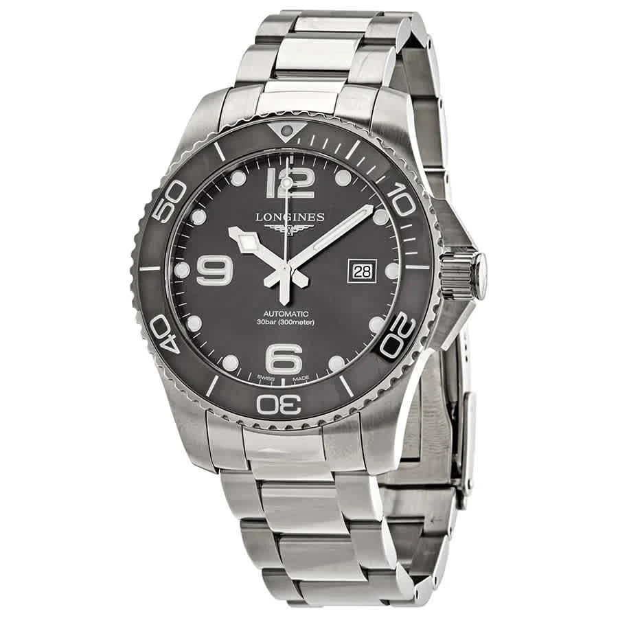 商品Longines|Hydroconquest Automatic Grey Ceramic Bezel Men's 43 mm Watch L37824766,价格¥9289,第1张图片