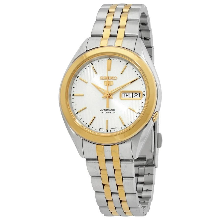 商品Seiko|5 Automatic White Dial Men's Watch SNKL24K1,价格¥956,第1张图片