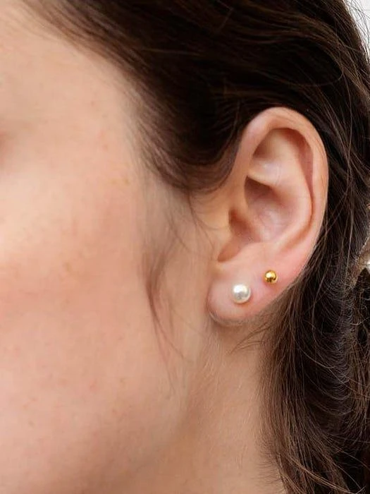 商品L’OMBRILLANT|Pearl Simple Ball Earrings Set,价格¥402,第3张图片详细描述