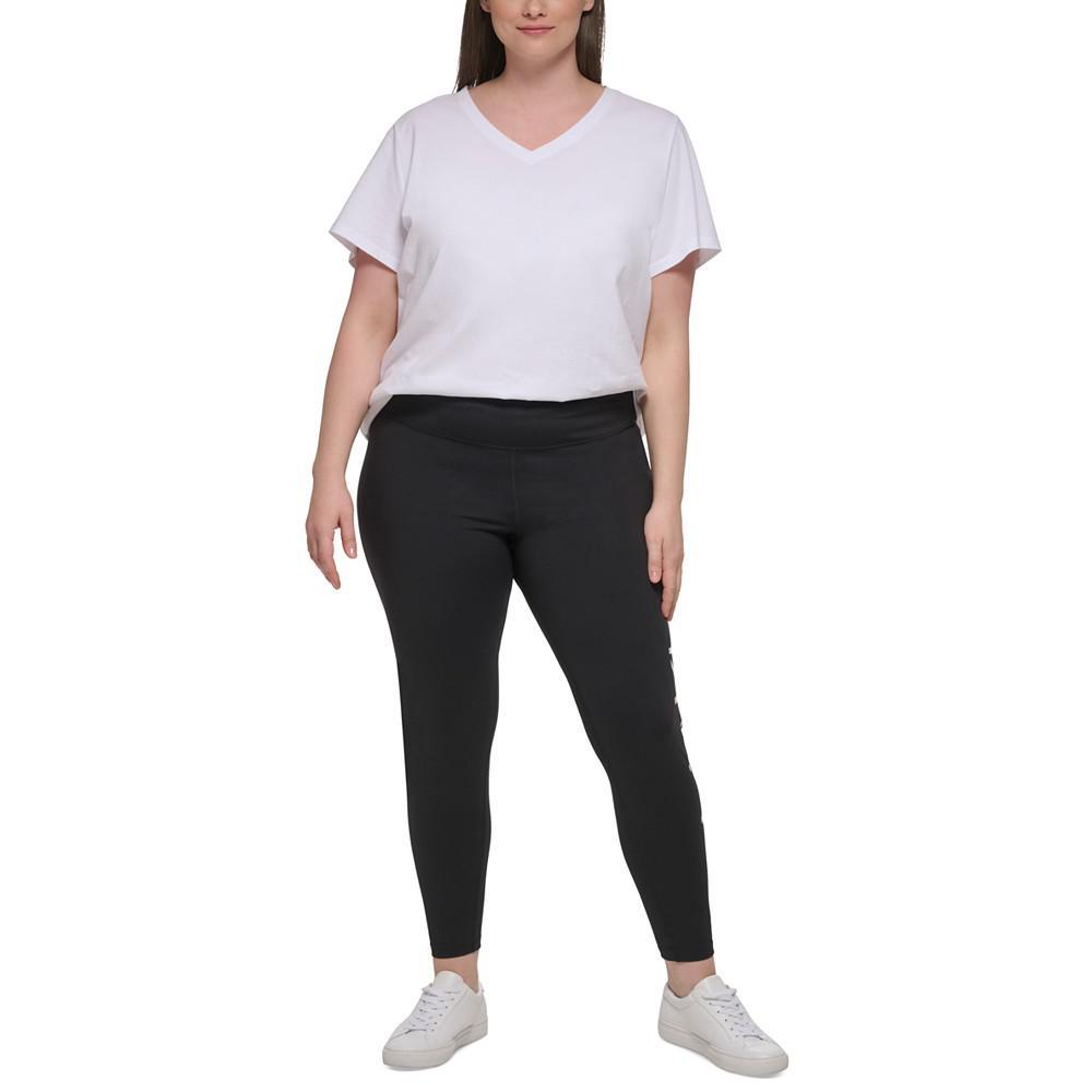 商品Calvin Klein|Plus Size High-Waist Logo Leggings,价格¥223,第5张图片详细描述