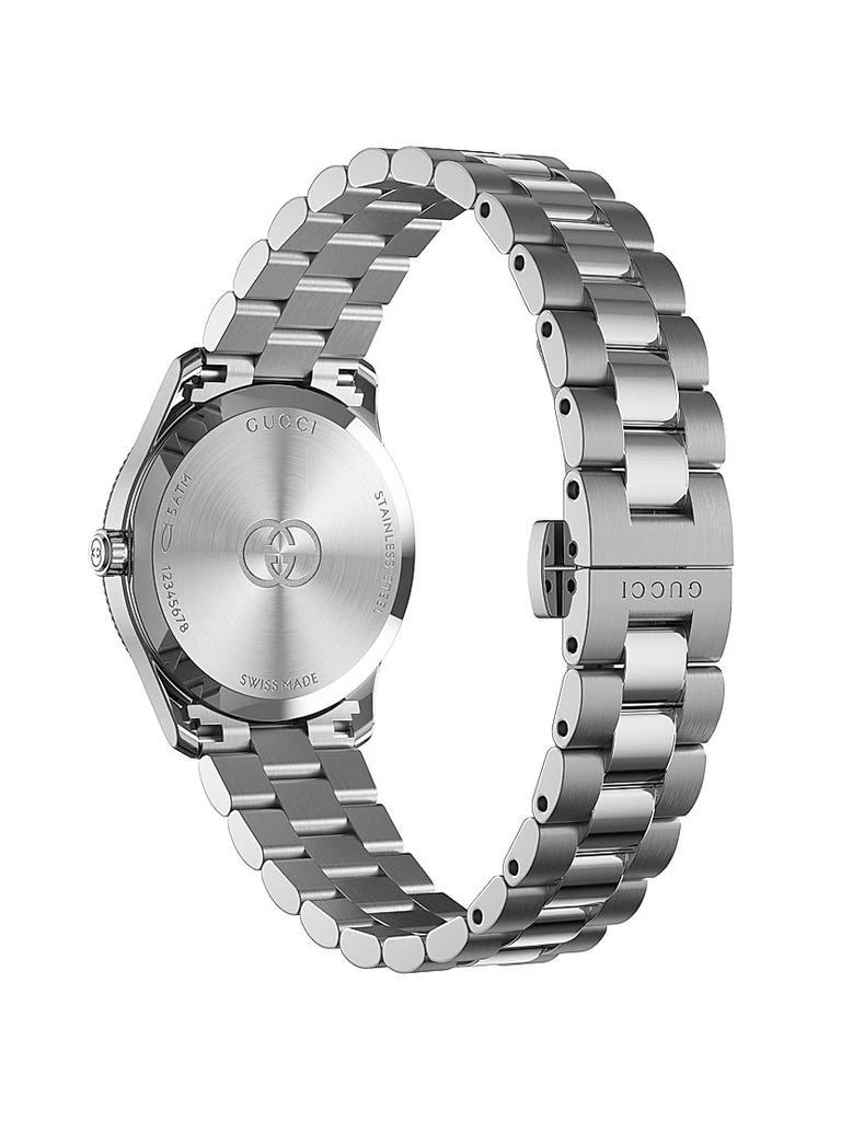 商品Gucci|G-Timeless Stainless Steel & 0.12 TCW Diamond Watch,价格¥15695,第4张图片详细描述
