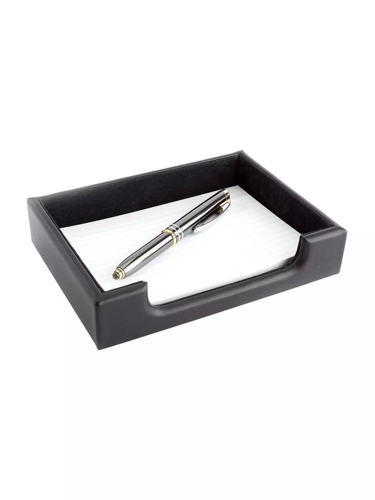 商品ROYCE New York|Leather Desk Note Tray Organizer,价格¥709,第2张图片详细描述