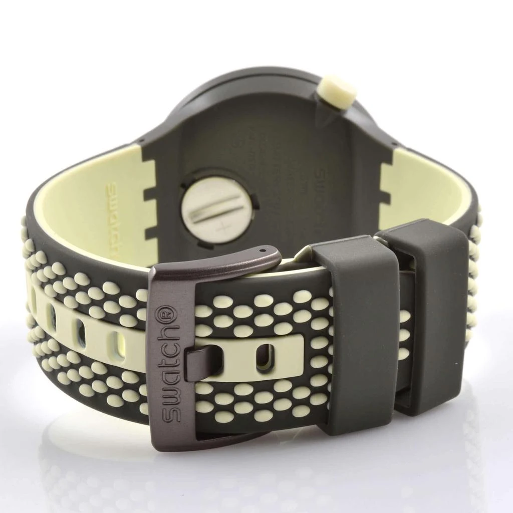 商品Swatch|Swatch Men's Watch - Big Bold Bbblanco Swiss Quartz Olive Dial Rubber Strap | SO27M102,价格¥819,第3张图片详细描述