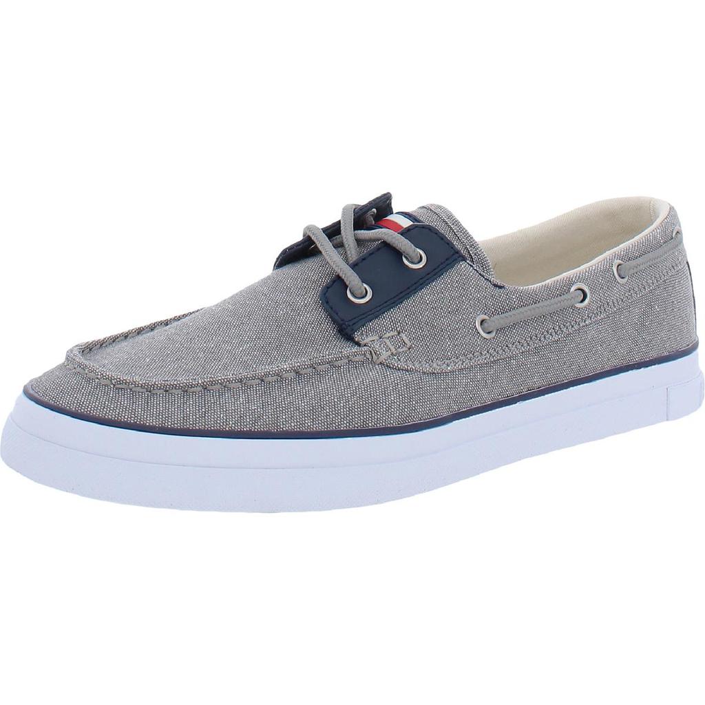 Tommy Hilfiger Mens Peck Canvas Slip On Boat Shoes商品第1张图片规格展示