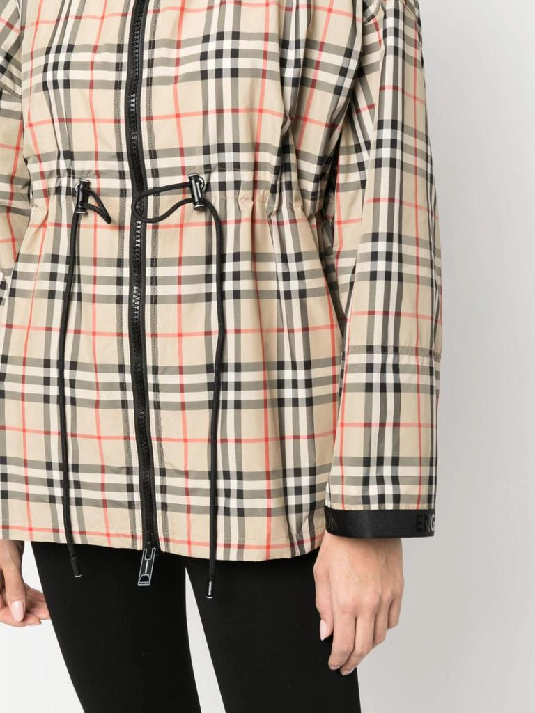 商品Burberry|BURBERRY - Check Motif Hooded Jacket,价格¥10843,第2张图片详细描述