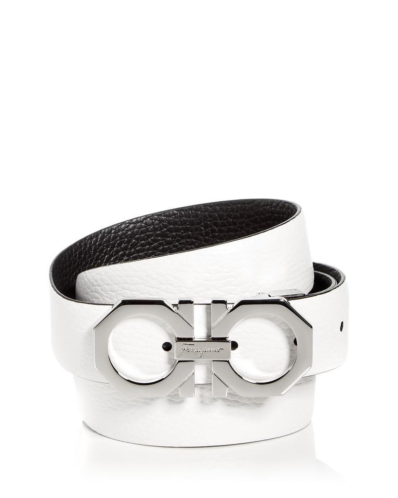 商品Salvatore Ferragamo|Men's Double Gancini Buckle Leather Belt,价格¥4049,第1张图片