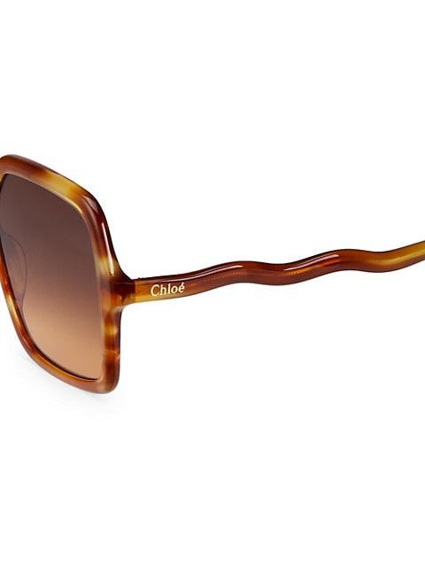 Zelie 58MM Square Sunglasses商品第3张图片规格展示