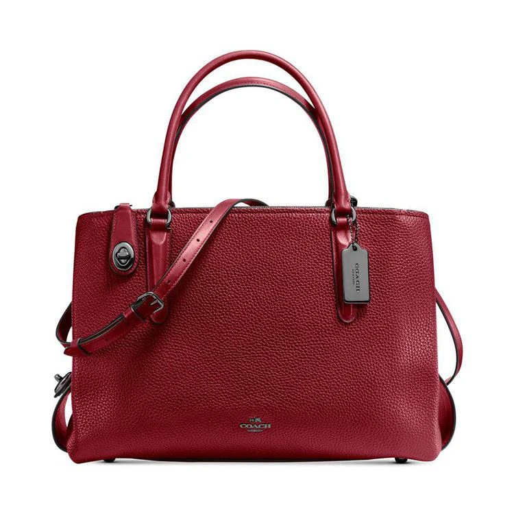 商品Coach|Brooklyn 34 in Pebble Leather,价格¥2643,第1张图片
