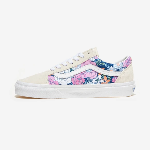 【Brilliant|包邮包税】万斯 OLD SKOOL 女生  运动鞋 帆布鞋  VN0A5KRFB0G (RETRO FLORAL) MULTI/TRUE WHITE 商品