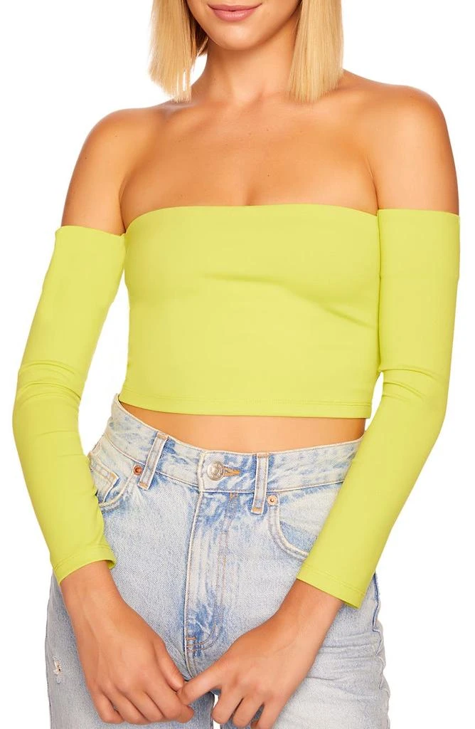 商品Susana Monaco|Off the Shoulder Long Sleeve Tube Top,价格¥320,第1张图片