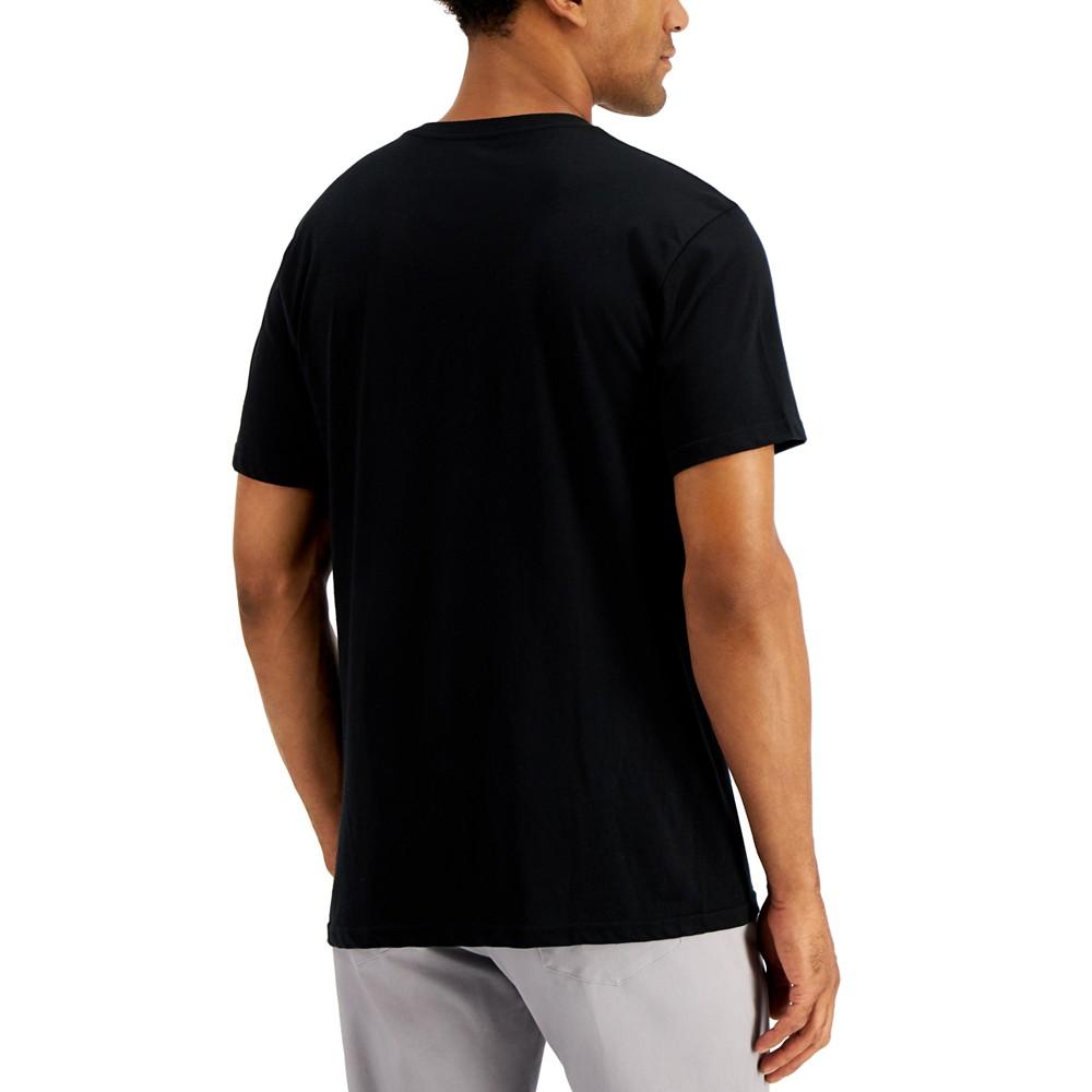 Men's Solid V-Neck T-Shirt, Created for Macy's商品第2张图片规格展示