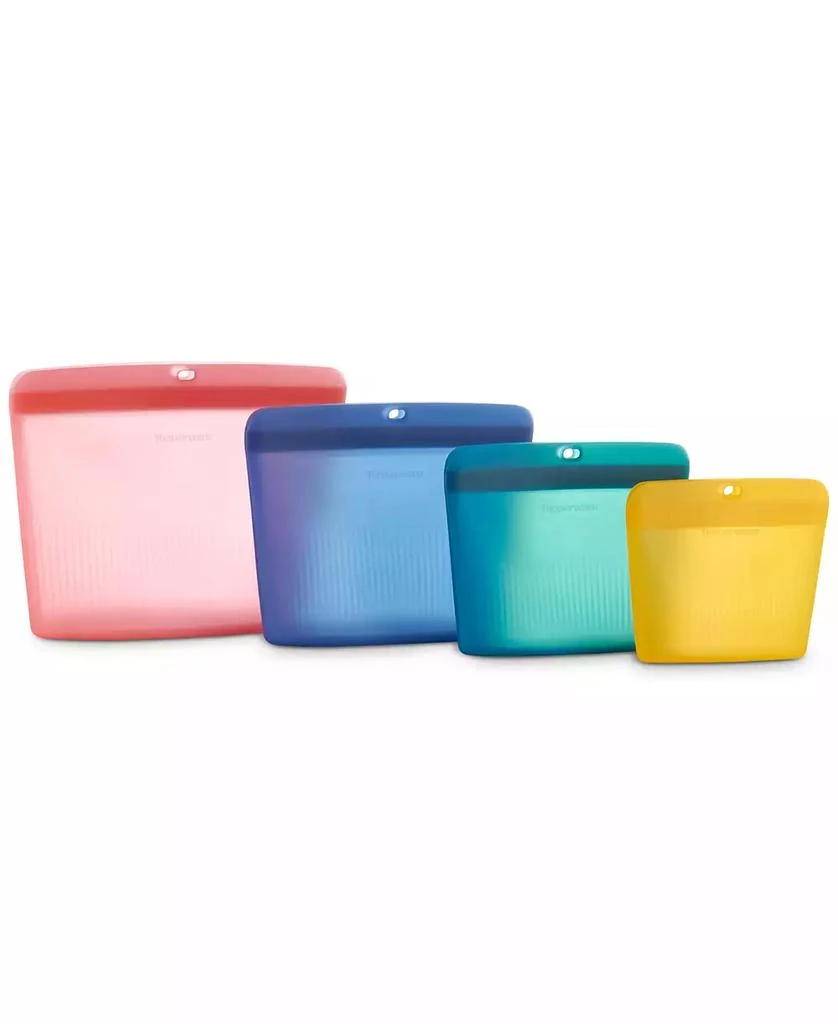 商品Tupperware|4-Piece Ultimate Silicone Storage Bag Set,价格¥505,第1张图片