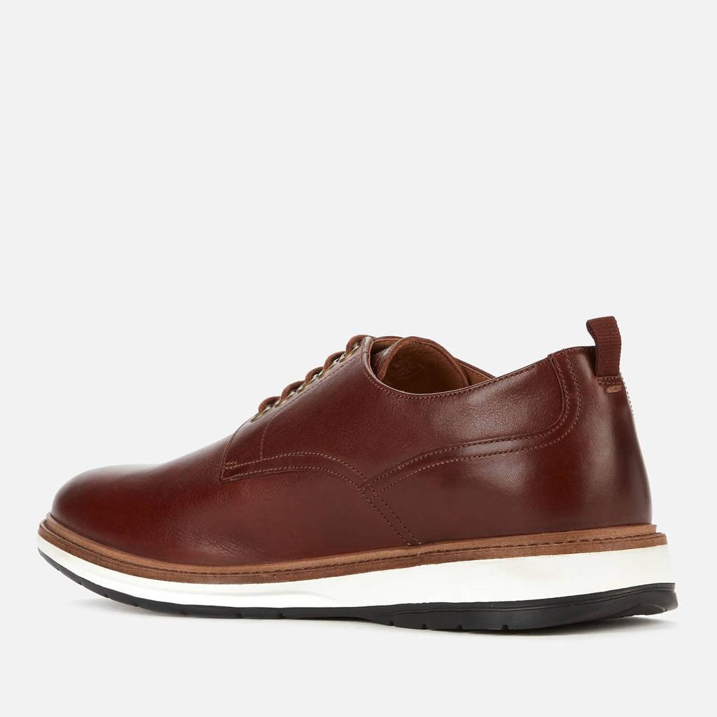 Clarks Men's Chantry Walk Leather Derby Shoes - Dark Tan商品第2张图片规格展示