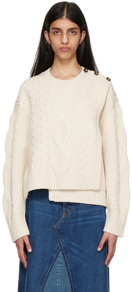 商品3.1 Phillip Lim|Off-White Paneled Sweater,价格¥4938,第1张图片