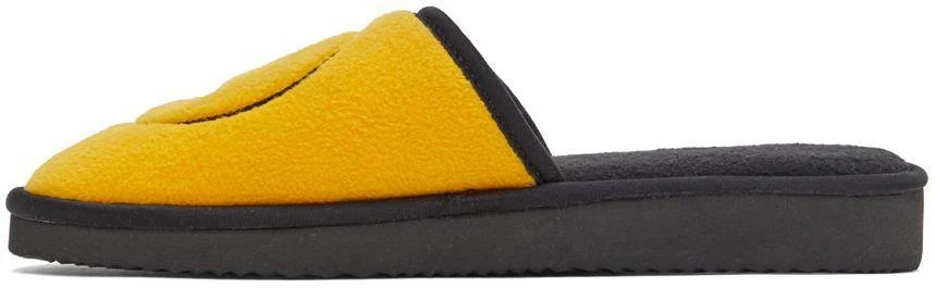 商品Drew House|SSENSE Exclusive Yellow & Black Painted Mascot Slippers,价格¥280,第3张图片详细描述