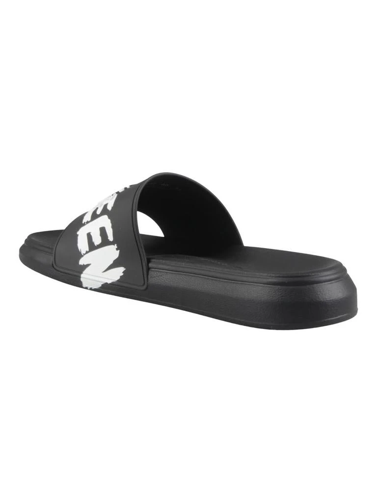 商品Alexander McQueen|Alexander McQueen Graffiti Logo Slippers Shoes,价格¥1601,第2张图片详细描述