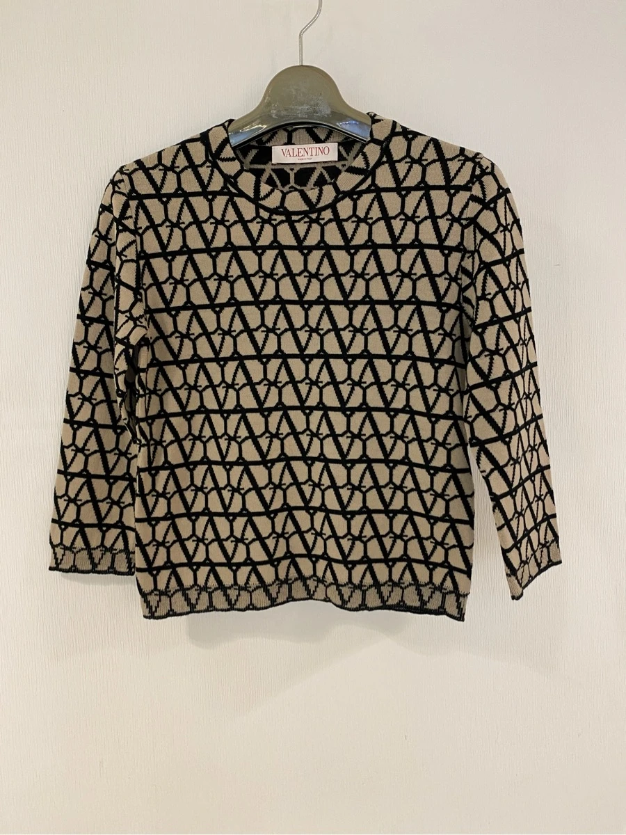 商品[国内直发] Valentino|VALENTINO 棕色女士针织衫/毛衣 3B3KC47K-82U-E21,价格¥7983,第1张图片