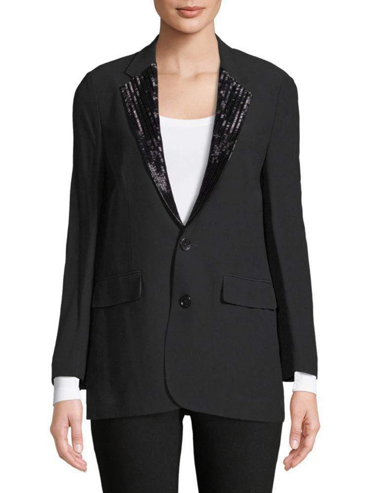 商品Ralph Lauren|Yvette Beaded-Lapels Jacket,价格¥4546,第1张图片