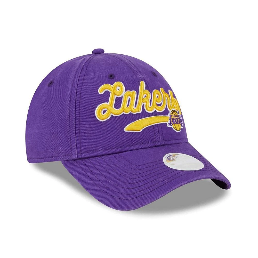 商品New Era|Women's Purple Los Angeles Lakers Cheer Tailsweep 9FORTY Adjustable Hat,价格¥224,第3张图片详细描述