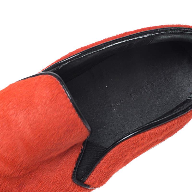 Celine Orange Calfhair Slip On Sneakers Size 38商品第7张图片规格展示