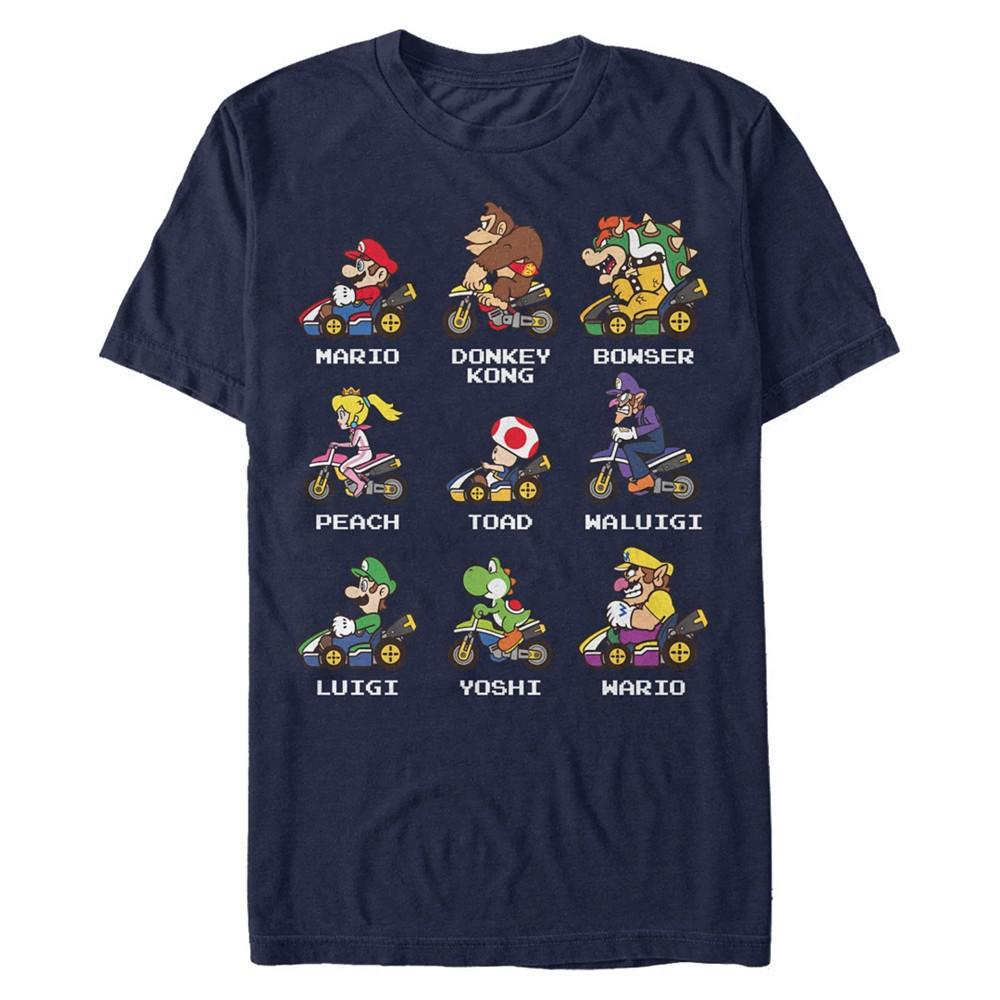商品Nintendo|Nintendo Men's Mario Kart Character Choice Short Sleeve T-Shirt,价格¥176,第1张图片