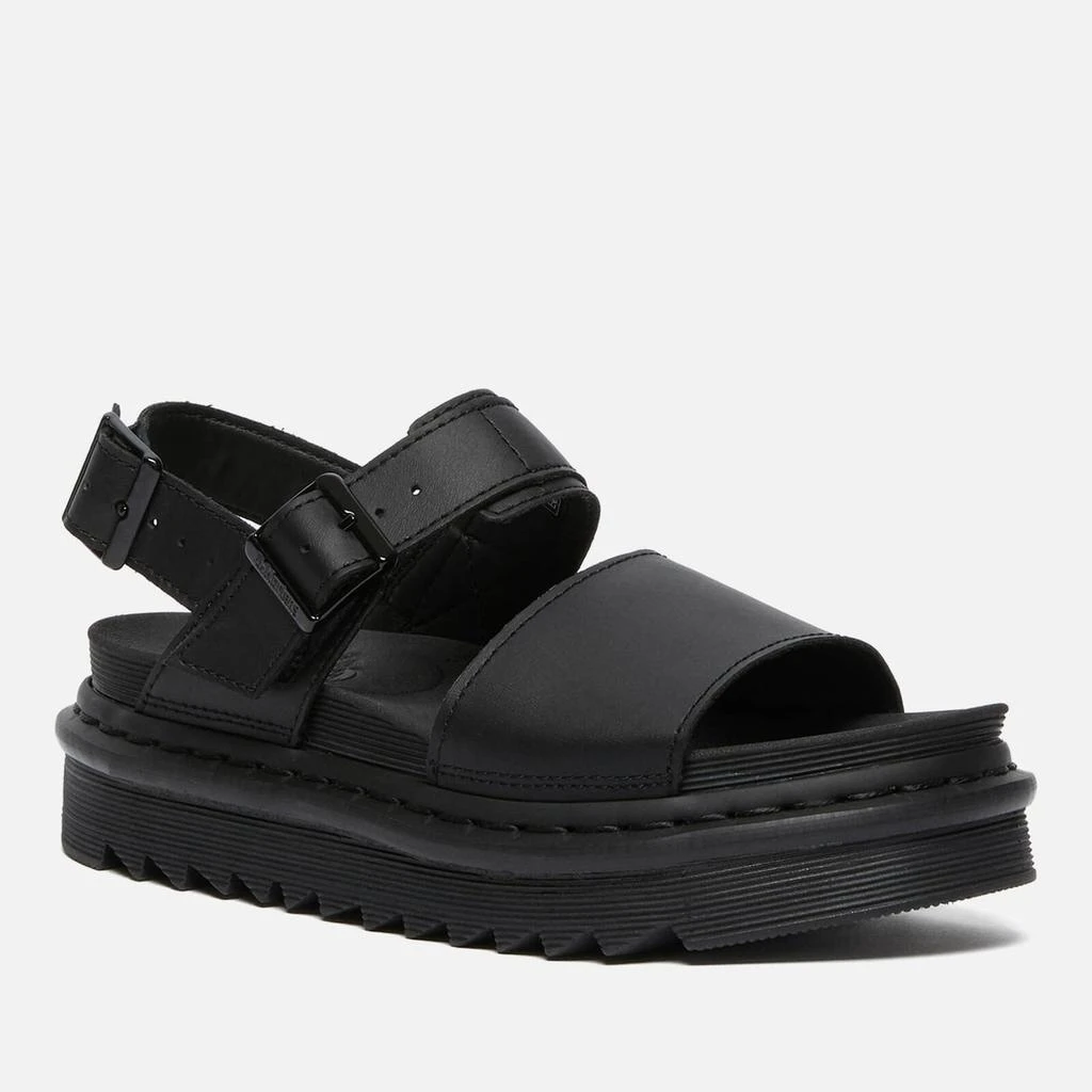 商品Dr. Martens|Dr. Martens Women's Voss Leather Strap Sandals - Black,价格¥1072,第1张图片