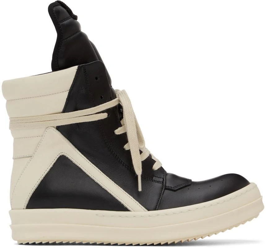 商品Rick Owens|黑色 Geobasket 高帮运动鞋,价格¥10354,第1张图片