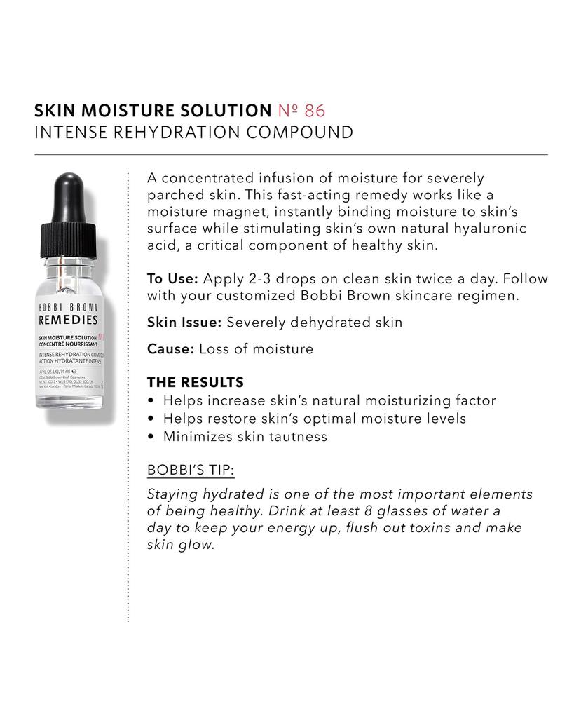 Remedies Skin Moisture Solution Intense Rehydration Compound Serum, 0.47 oz.商品第2张图片规格展示