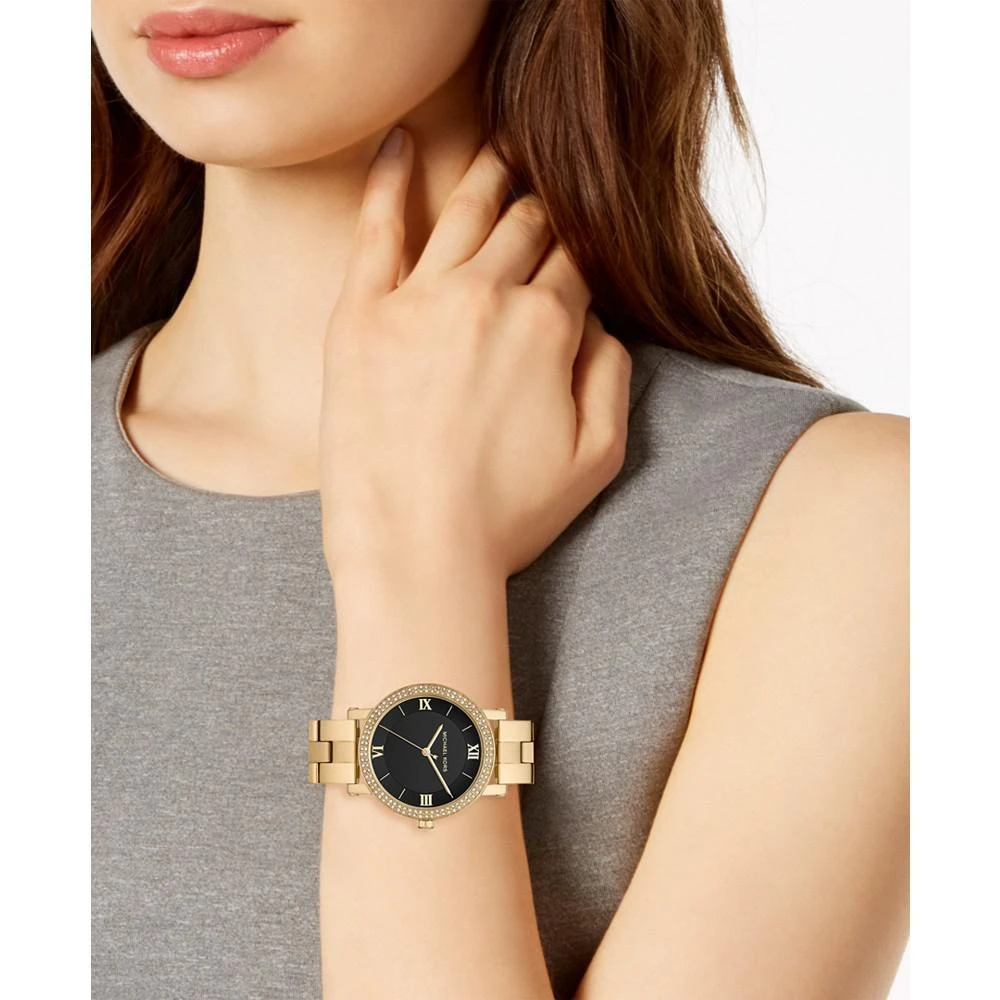 商品Michael Kors|Women's Norie Gold-Tone Stainless Steel Bracelet Watch 38mm ,价格¥1061,第4张图片详细描述