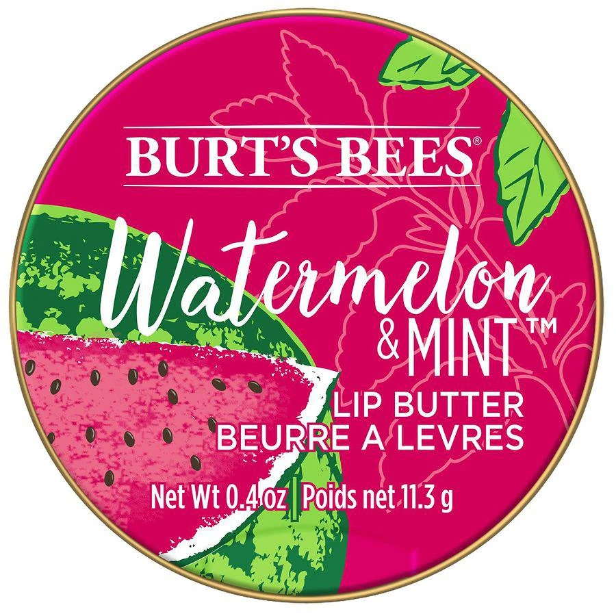 商品Burt's Bees|100% Natural Origin Lip Butter with Moisturizing Shea and Cocoa Butters Watermelon and Mint,价格¥36,第3张图片详细描述